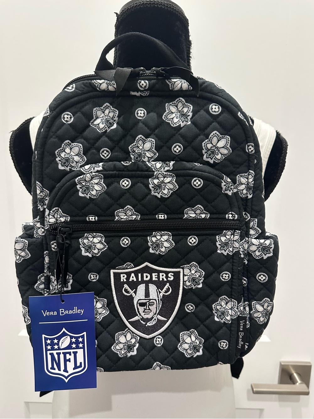 Las Vegas Raiders Vera Bradley NFL Small Backpack NWT